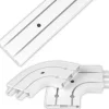 Bestlivings 180 cm Innenlaufschiene 2 Läufig & 2er Set Rundbogen / 2 x 90 cm* Vorhänge|Gardinen