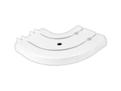 Bestlivings 180 cm Innenlaufschiene 2 Läufig & 2er Set Rundbogen / 2 x 90 cm* Vorhänge|Gardinen