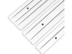 Bestlivings 240 cm Innenlaufschiene 2 Läufig / 2 x 120 cm* Gardinenschienen