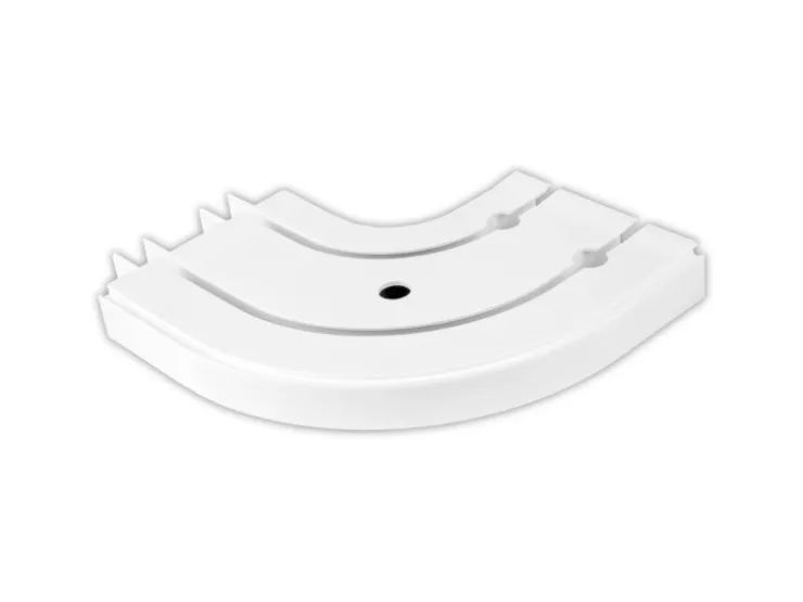 Bestlivings 210 cm Innenlaufschiene 2 Läufig & 2er Set Rundbogen / 1 x 120 cm & 1 x 90 cm* Gardinenschienen