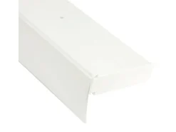 Bestlivings 120 cm Vorhangschiene mit Blende 2 Lauf Weiß