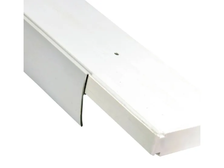 Bestlivings 240 cm Vorhangschiene mit Blende 2 Lauf Grau / 2 x 120 cm* Gardinenschienen