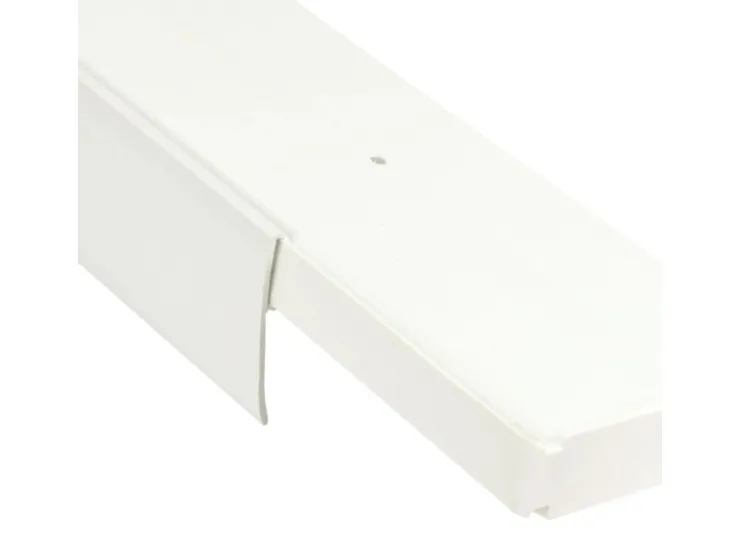 Bestlivings 180 cm Vorhangschiene mit Blende 2 Lauf Weiß / 2 x 90 cm* Gardinenschienen