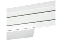 Bestlivings 180 cm Vorhangschiene mit Blende 2 Lauf Weiß / 2 x 90 cm* Gardinenschienen