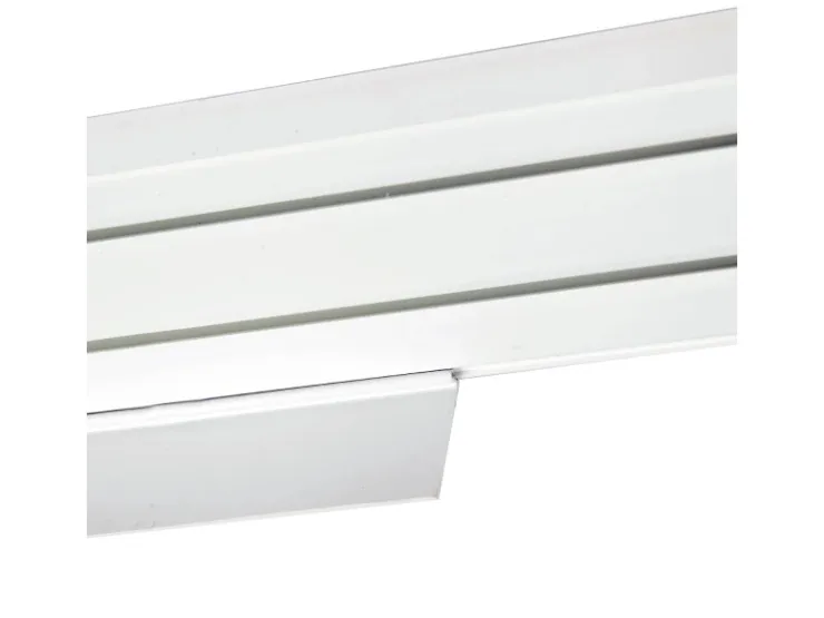Bestlivings 180 cm Vorhangschiene mit Blende 2 Lauf Weiß / 2 x 90 cm* Gardinenschienen