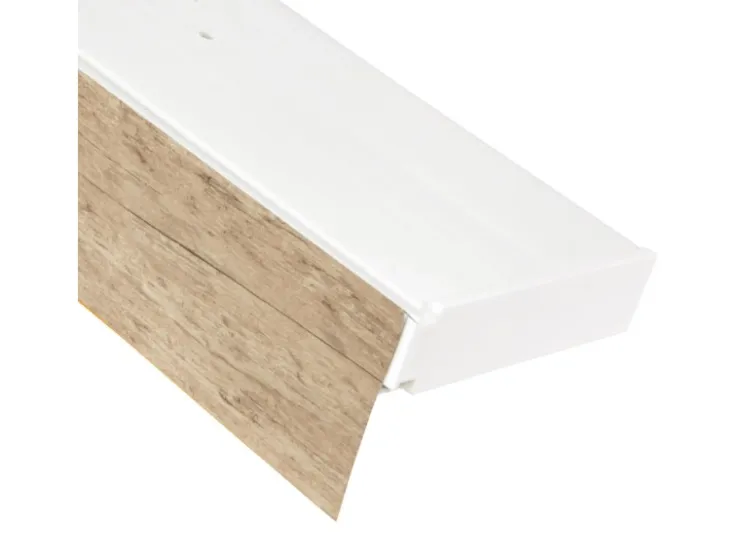 Bestlivings 180 cm Vorhangschiene mit Blende 2 Lauf Sonoma / 2 x 90 cm* Gardinenschienen