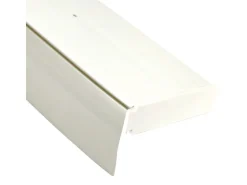 Bestlivings 240 cm Vorhangschiene mit Blende 1 Lauf Grau / 2 x 120 cm