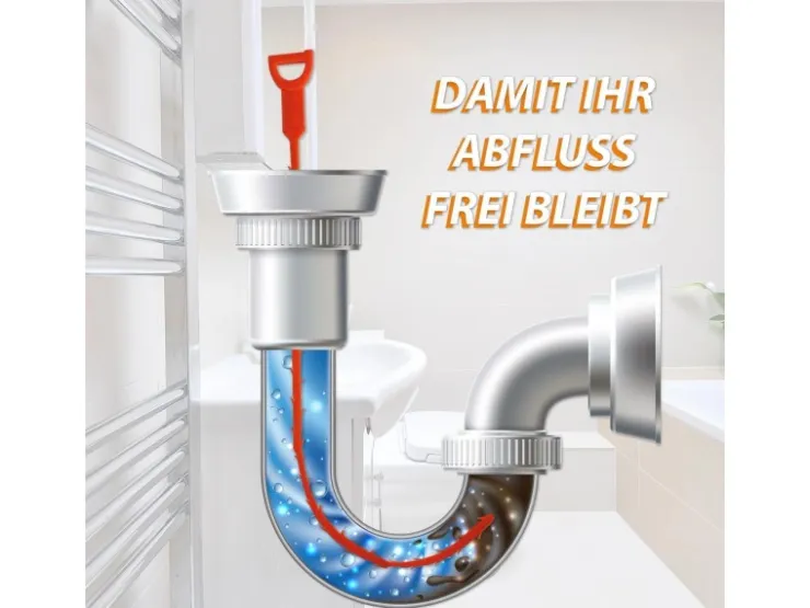 Bestlivings Abflussschlange Abflussreiniger & Verstopfungsentferner 4er Pack* Reinigung