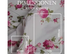 Bestlivings Bettwäsche Mikrofaser 80 x 80 cm & 135 x 200 cm Ranke