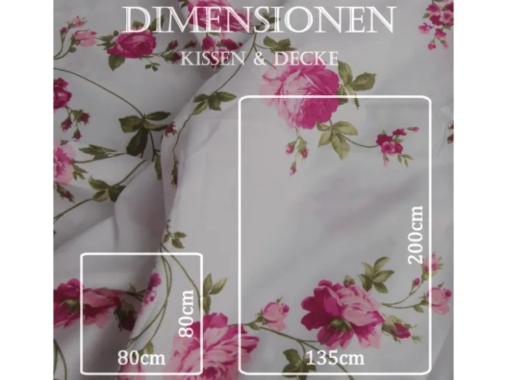 Bestlivings Bettwäsche Mikrofaser 80 x 80 cm & 135 x 200 cm Ranke
