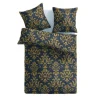 Bestlivings Bettwäsche Satin 80 x 80 cm & 135 x 200 cm Ornament Anthrazit & Orange