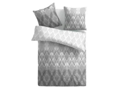 Bestlivings Bettwäsche Satin 80 x 80 cm & 135 x 200 cm Raute Grau* Überwürfe|Bettwäsche