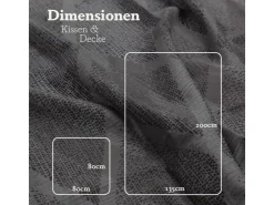 Bestlivings Bettwäsche Satin 80 x 80 cm & 135 x 200 cm Raute Grau* Überwürfe|Bettwäsche