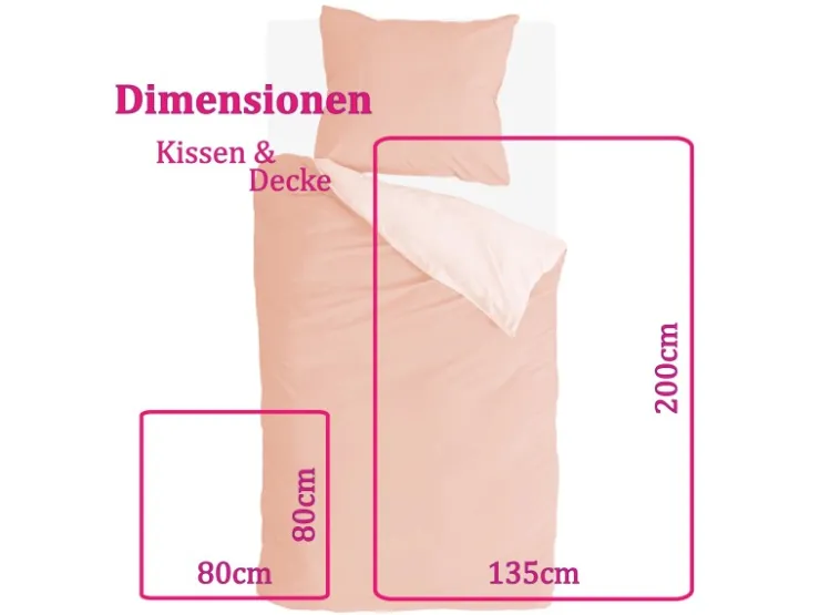 Bestlivings Bettwäsche-Set 135 x 200 cm Side Way Terracotta&White* Überwürfe|Decken