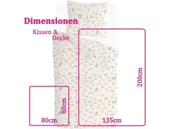 Bestlivings Bettwäsche-Set 135 x 200 cm Soft Animal Multicolor