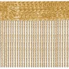 Bestlivings 2er Pack Fadenvorhang Fadengardine Gardine Vorhang 140 cm x 240 cm Gold* Türvorhänge