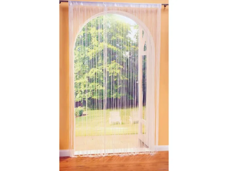 Bestlivings Fadenvorhang Fadengardine Gardine Vorhang 140 cm x 240 cm