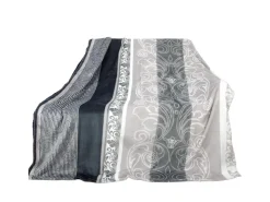 Bestlivings Flanell Kuscheldecke Soft Touch 130 x 170 Bella Casa Hellgrau Ornament* Überwürfe|Decken