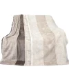 Bestlivings Flanell Kuscheldecke Soft Touch 130 x 170 Bella Casa Beige Ornament