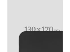 Bestlivings Fleecedecke Mit Kedernaht 130 x 170 cm Schwarz
