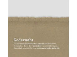 Bestlivings Fleecedecke Mit Kedernaht 130 x 170 cm Taupe* Überwürfe|Decken