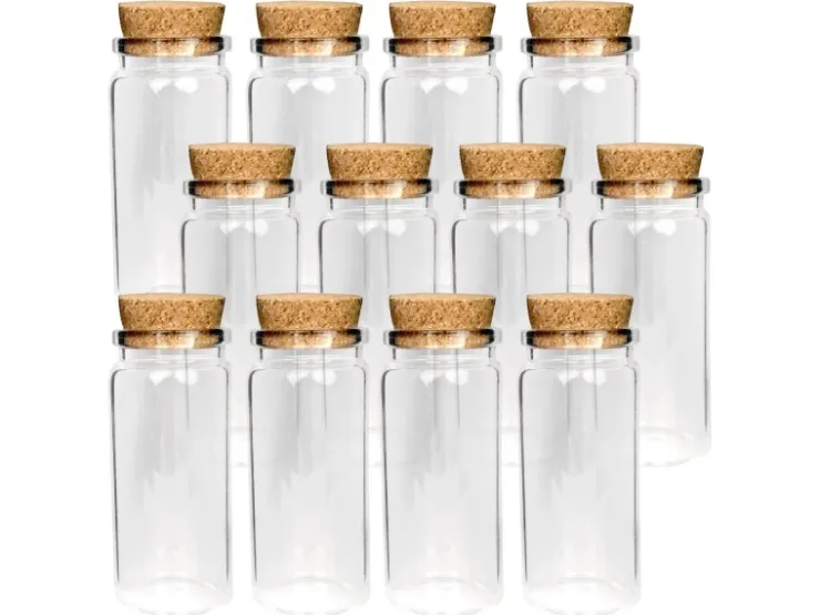 Bestlivings Fläschchen Glas mit Korken 50ml 12er Pack* Ostern