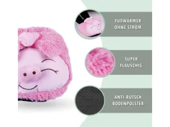 Bestlivings Fußwärmer Plüsch 27 x 40 cm Schwein* Überwürfe