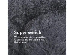 Bestlivings Haustierbett Fluffy Ø50cm Hundekissen Öko-Tex Hundebett Katzenbett