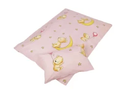 Bestlivings Kinder Bettwäsche 100 x 135 cm & 40 x 60 cm - Bärchen Rosa* Bettwäsche