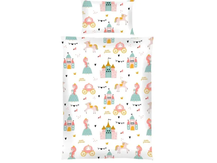 Bestlivings Kinder Bettwäsche 100 x 135 cm & 40 x 60 cm - Prinzessin* Überwürfe|Bettwäsche