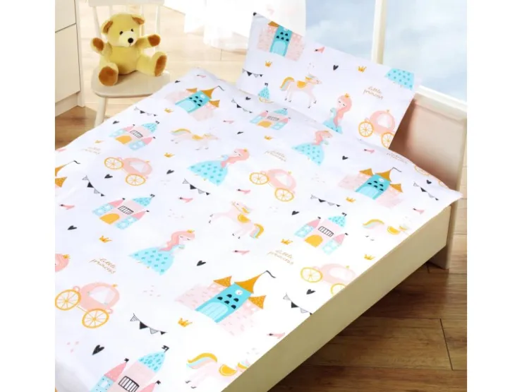 Bestlivings Kinder Bettwäsche 100 x 135 cm & 40 x 60 cm - Prinzessin* Überwürfe|Bettwäsche