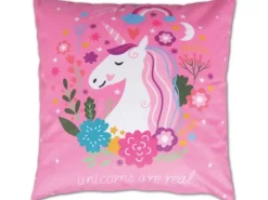 Bestlivings Kissenhülle Fotodruck 40 x 40 cm Einhorn Ohne Füllung