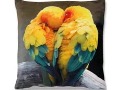 Bestlivings Kissenhülle Fotodruck 40 x 40 cm Sittiche Ohne Füllung