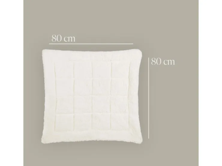Bestlivings Kissenhülle Lammflor 80 x 80 cm Creme Inklusive Kissen* Kissenbezüge