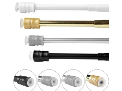 Bestlivings Klemmstange mit Schraubtechnik Weiß 25 bis 40 cm* Vorhänge|Seilspanngarnituren