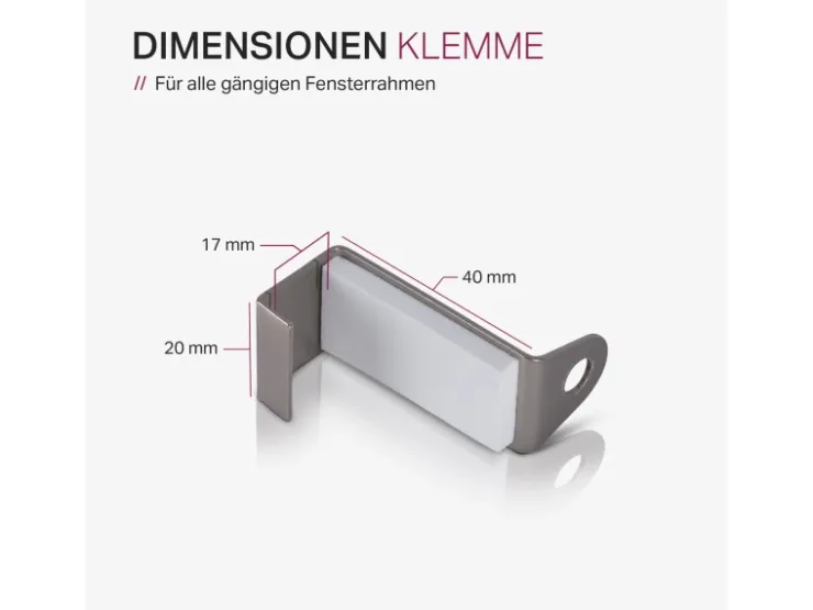 Bestlivings Klemmstange Spannvitrage Twist 40 bis 60 cm Silber* Gardinenstangen