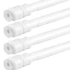 Bestlivings Klemmstangen mit Schraubtechnik Weiß 40 bis 60 cm 4er Pack* Seilspanngarnituren|Gardinenstangen