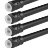 Bestlivings Klemmstangen mit Schraubtechnik Schwarz 40 bis 60 cm 4er Pack* Seilspanngarnituren|Gardinenstangen