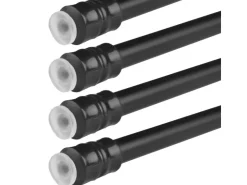 Bestlivings Klemmstangen mit Schraubtechnik Schwarz 40 bis 60 cm 4er Pack* Seilspanngarnituren|Gardinenstangen