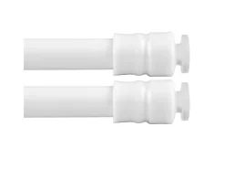 Bestlivings Klemmstangen mit Schraubtechnik Weiß 100 bis 140 cm 2er Pack