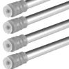 Bestlivings Klemmstangen mit Schraubtechnik Matt Silber 60 bis 90 cm 4er Pack* Seilspanngarnituren|Gardinenstangen