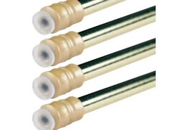 Bestlivings Klemmstangen mit Schraubtechnik Glänzend Gold 60 bis 90 cm 4er Pack