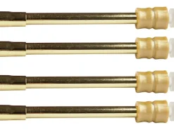 Bestlivings Klemmstangen mit Schraubtechnik Glänzend Gold 60 bis 90 cm 4er Pack