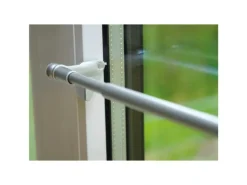 Bestlivings Klemmstangen Ausziehbar Matt Silber 80 bis 100 cm* Seilspanngarnituren