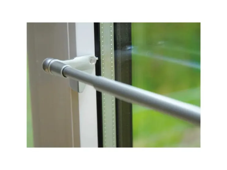 Bestlivings Klemmstangen Ausziehbar Matt Silber 80 bis 100 cm* Seilspanngarnituren