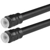 Bestlivings Klemmstangen mit Schraubtechnik Schwarz 40 bis 60 cm 2er Pack
