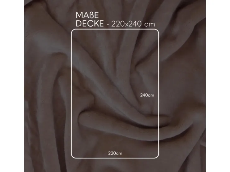 Bestlivings Kuscheldecke Mirabella Cashmere Touch 220 x 240 cm