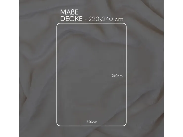 Bestlivings Kuscheldecke Mirabella Cashmere Touch 220 x 240 cm