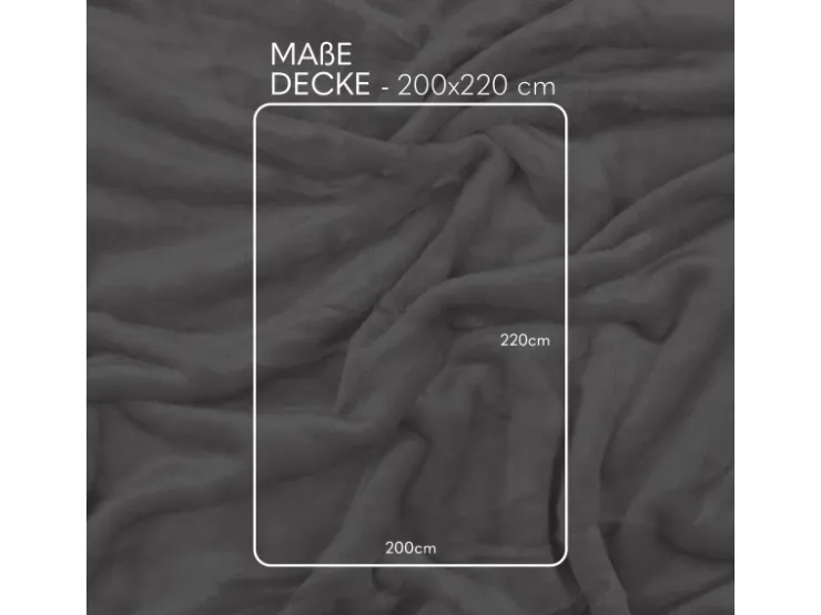 Bestlivings Kuscheldecke Cashmere Touch 200 x 220 cm