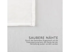 Bestlivings Kuscheldecke Cashmere Touch 200 x 220 cm Offwhite